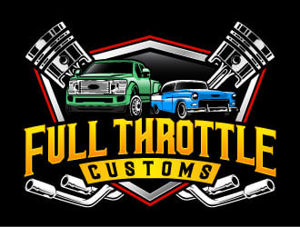 Full Throttle Customs logo design by daywalker