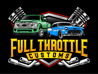 Full Throttle Customs logo design by daywalker