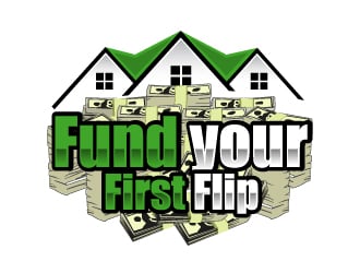 FUND YOUR FIRST FLIP logo design by AamirKhan