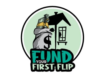 FUND YOUR FIRST FLIP logo design by Suvendu