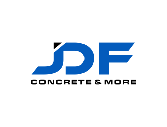 JDF Concrete & More logo design by GassPoll