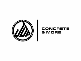 JDF Concrete & More logo design by ozenkgraphic