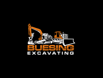 Buesing Excavating logo design by oke2angconcept