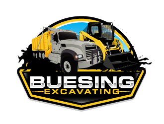 Buesing Excavating logo design by AamirKhan