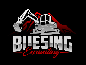 Buesing Excavating logo design by AamirKhan