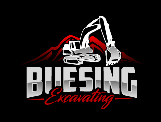 Buesing Excavating logo design by AamirKhan