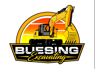 Buesing Excavating logo design by AamirKhan