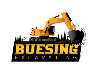 Buesing Excavating logo design by Suvendu