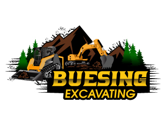 Buesing Excavating logo design by Suvendu