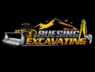 Buesing Excavating logo design by DreamLogoDesign