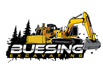 Buesing Excavating logo design by DreamLogoDesign