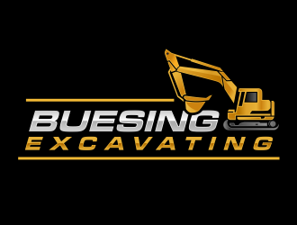 Buesing Excavating logo design by Gopil