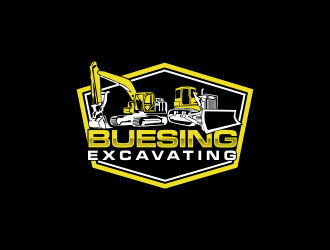 Buesing Excavating logo design by oke2angconcept