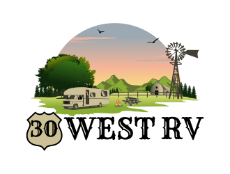 30 West RV  logo design by Kruger