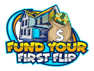 FUND YOUR FIRST FLIP logo design by uttam