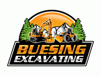 Buesing Excavating logo design by Bananalicious