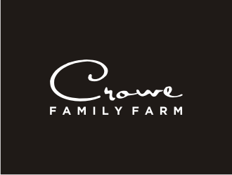 Crowe Family Farm logo design by Artomoro