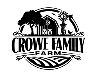 Crowe Family Farm logo design by AamirKhan