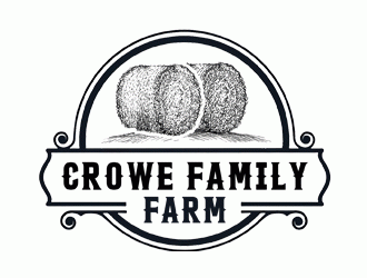 Crowe Family Farm logo design by Bananalicious