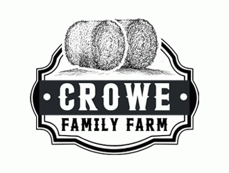 Crowe Family Farm logo design by Bananalicious