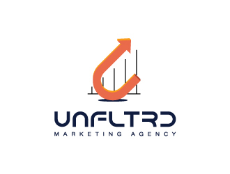 UNFLTRD Marketing Agency  logo design by dgawand