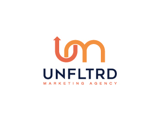 UNFLTRD Marketing Agency  logo design by dgawand