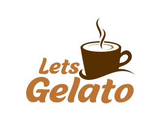 Lets Gelato logo design by MonkDesign