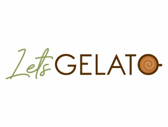 Lets Gelato logo design by MonkDesign