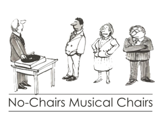 No-Chairs Musical Chairs logo design by sheilavalencia