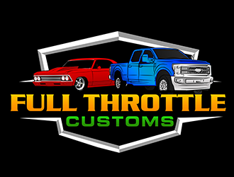 Full Throttle Customs logo design by 3Dlogos