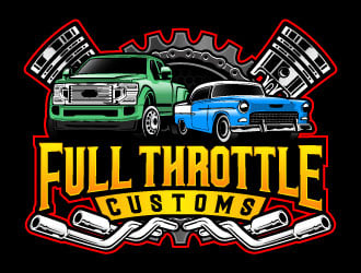 Full Throttle Customs logo design by daywalker