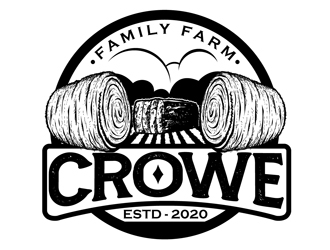 Crowe Family Farm logo design by DreamLogoDesign