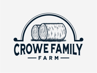 Crowe Family Farm logo design by Alfatih05