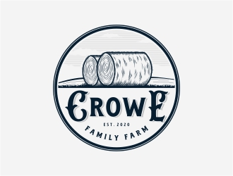 Crowe Family Farm logo design by Alfatih05