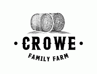 Crowe Family Farm logo design by Bananalicious