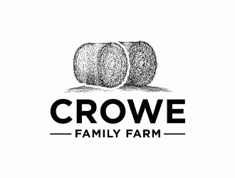 Crowe Family Farm logo design by Bananalicious