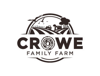 Crowe Family Farm logo design by bernard ferrer