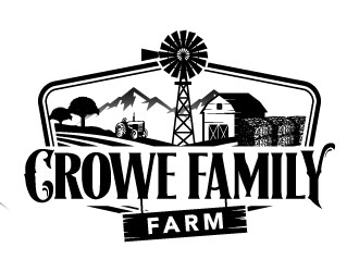 Crowe Family Farm logo design by daywalker