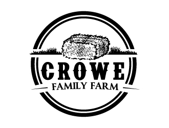 Crowe Family Farm logo design by Erasedink