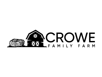 Crowe Family Farm logo design by Erasedink