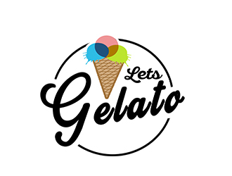 Lets Gelato logo design by bougalla005