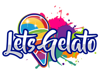 Lets Gelato logo design by AamirKhan