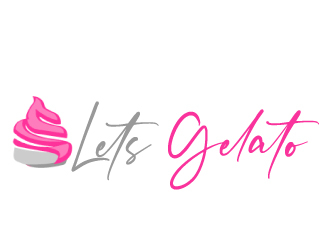 Lets Gelato logo design by AamirKhan