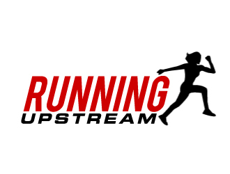 Running Upstream logo design by AamirKhan