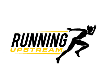 Running Upstream logo design by AamirKhan