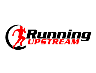 Running Upstream logo design by AamirKhan