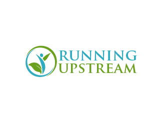 Running Upstream logo design by shravya