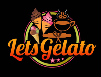 Lets Gelato logo design by dasigns