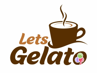 Lets Gelato logo design by MonkDesign