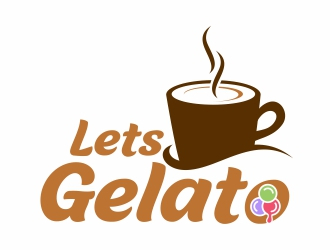 Lets Gelato logo design by MonkDesign